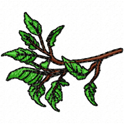 Flowers And Tree Embroidery Design 8